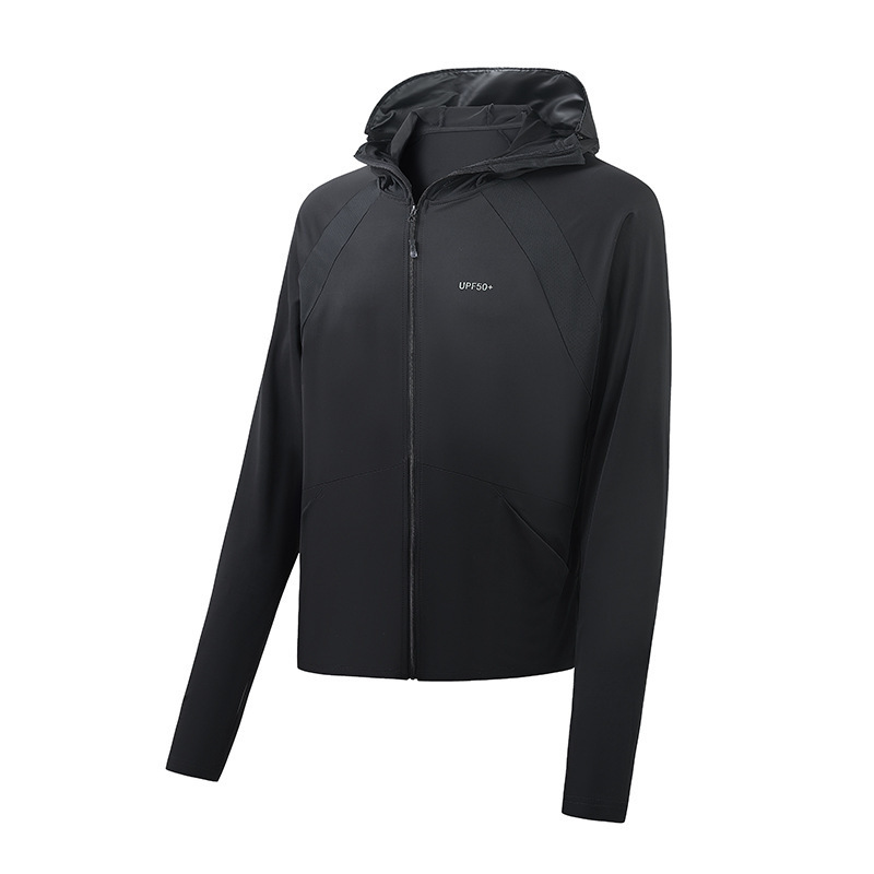 Camello con chaqueta de protector solar de seda de hielo, ropa de piel de hombre, ropa de protector solar de verano delgada, cardigán, ropa de protector solar UV