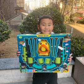 48公分儿童射击软弹枪双枪手动吸盘双枪彩盒儿童发射玩具
