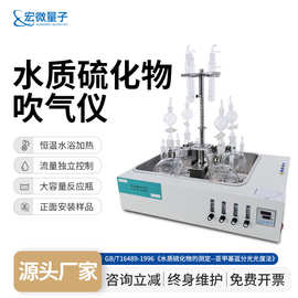 水质硫化物酸化吹气仪亚甲基蓝分光光度法自动恒温硫化物吹气仪