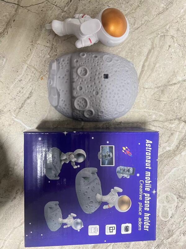 かわいい宇宙飛行士フィギュア宇宙飛行士携帯電話ホルダークリエイティブギフトデスクトップ装飾工芸品宇宙飛行士の装飾品|undefined