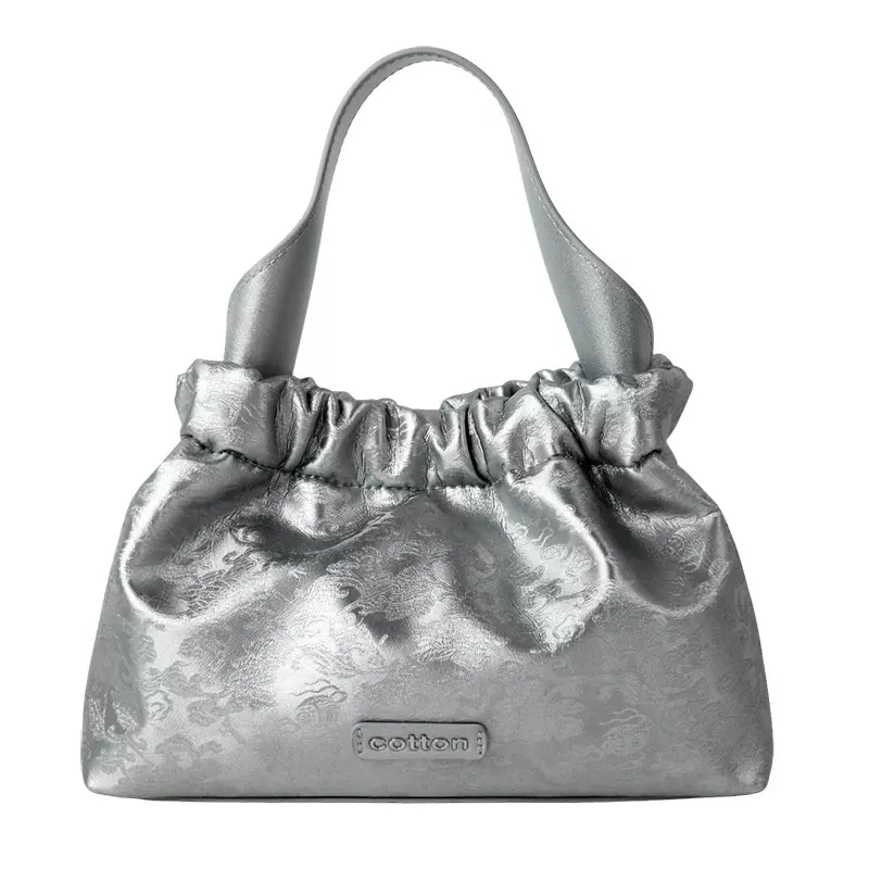 韩国小众设计褶皱女包高级感百搭单肩腋下斜挎包洋气手提通勤背包