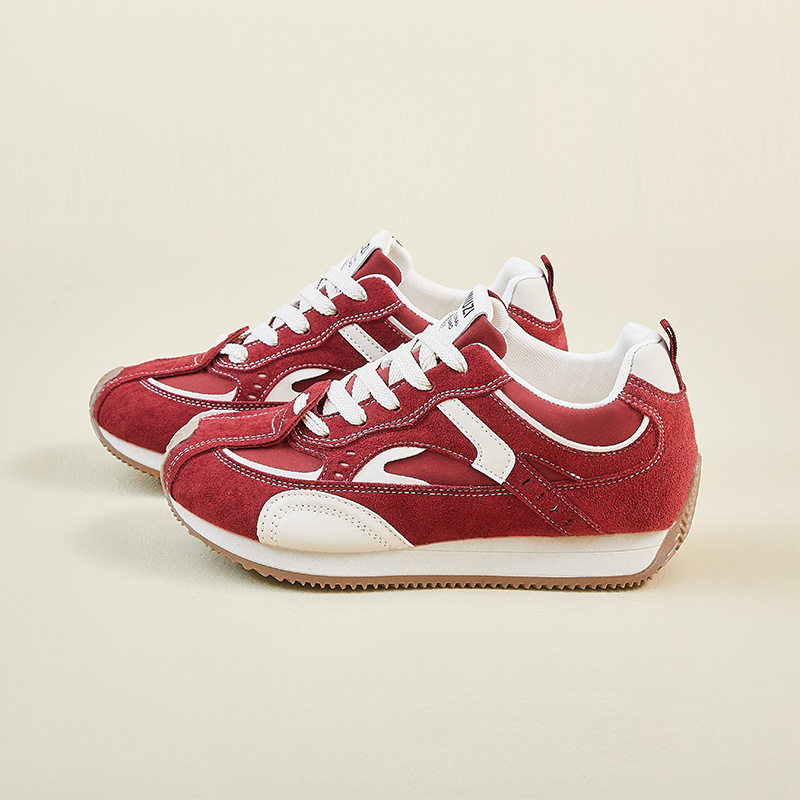 Zapatillas Forrest Gump de Plataforma para Mujer FSCL-605 de PU y Caucho Con Elevación para Uso Diario