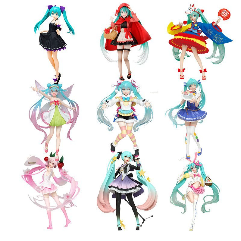 Оригинальная и подлинная костюм SEGA Hatsune Miku Рождество зимнее платье сценическое костюм мировой план сцены фигурка
