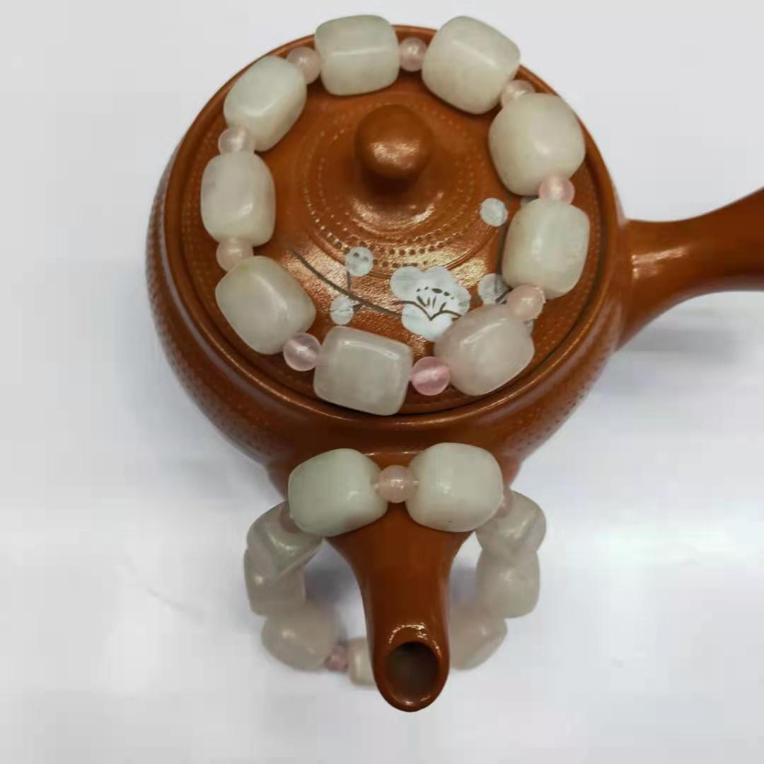 Guangshun Jewelry Wholesale of Cat's Eye Stone Loose Beads DIY White Cat's Eye Stone Round Bead Jewelry Matching Beads Factory Direct Sales 1 detail image 7