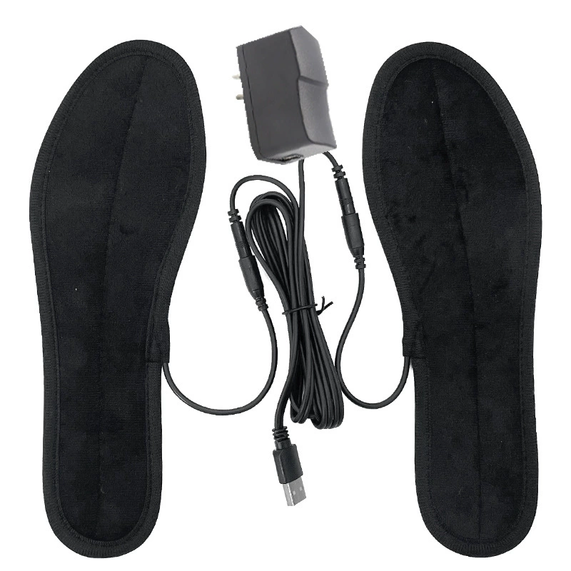 USB Heated Insoles, Washable, Multi-Size 35–46, 1.5 m Power Cable