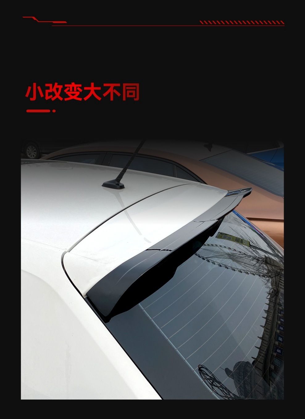 Applicable to 2018 Volkswagen Polo Polo MK6 6 GTI model tail top wing spoiler cross-border modification parts