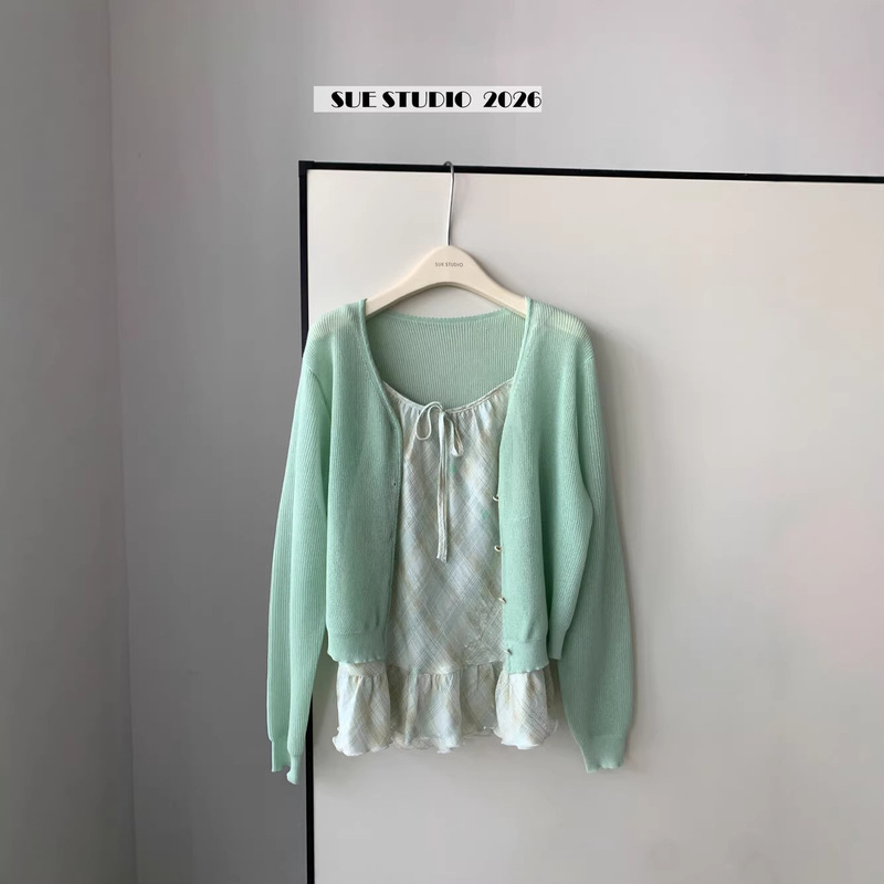 Sue Thirteen Lines Summer New Korean Style Simple Plaid Camisole Women's Pure Sweet Shirt Top 97373 Sue Thirteen Lines Summer New Korean Style Simple Plaid Camisole Women's Pure Sweet Shirt Top 97373