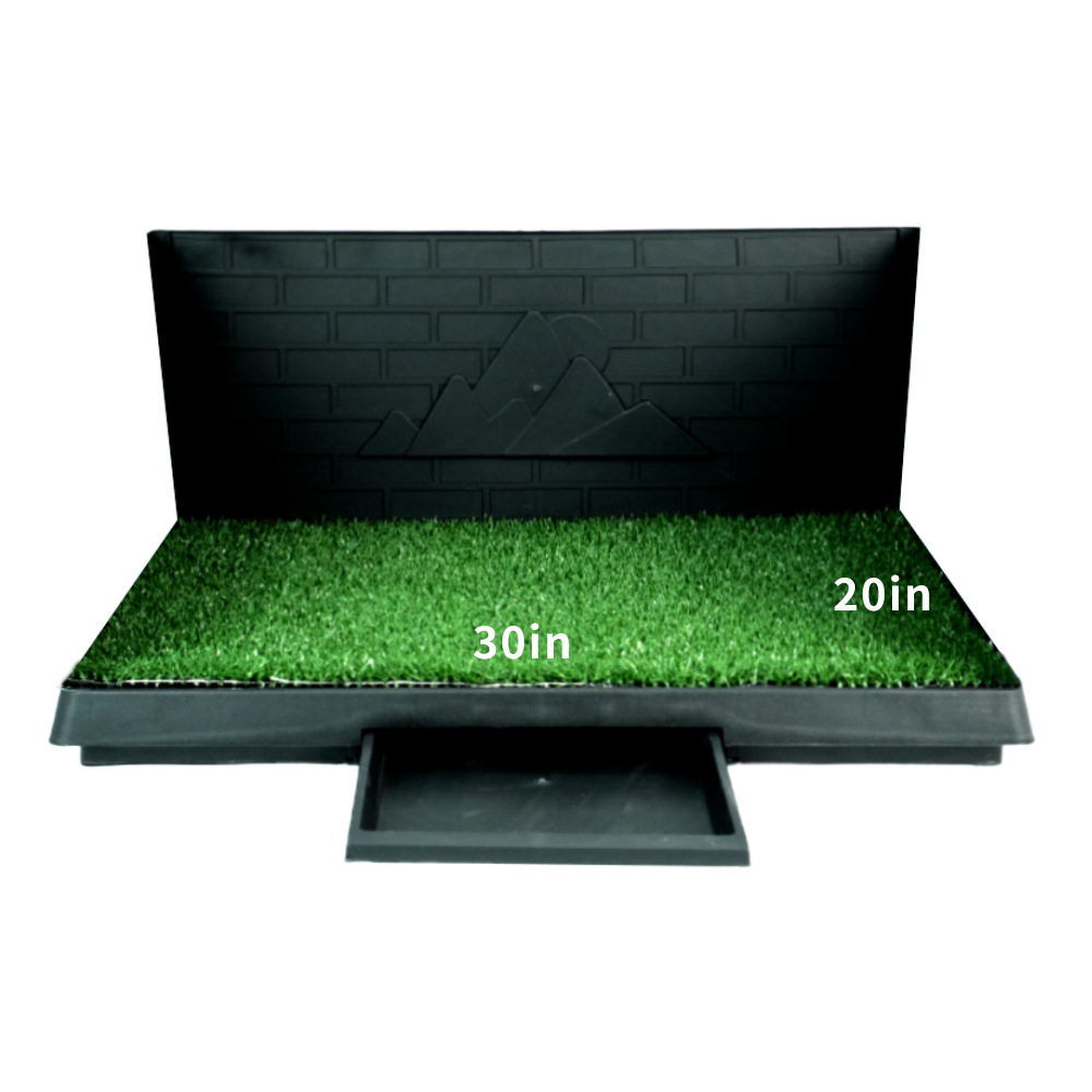 新しい模擬芝生犬トイレ三面囲い犬トイレ偽芝生トイレ尿パッド三面囲い犬トイレ