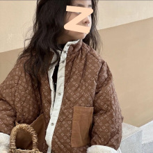 女童毛毛衣外套2023秋装新款儿童秋冬款加厚棉衣羊羔毛两面穿上衣