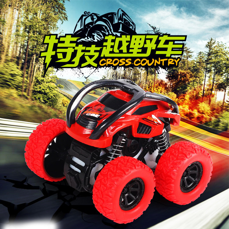 四駆の慣性のオフロード車のおもちゃの子供の男の子の模型車の特技のおもちゃの車は越境して夜市の露店を越えて商品を卸売りします。|undefined