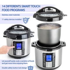 国境を越えたスマート電気圧力鍋多機能大容量炊飯器インテリジェント保温予約中国語英語