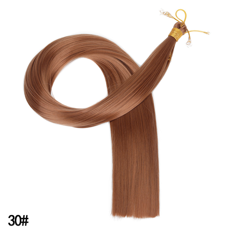 外贸欧美化纤直丝发把straight bulk hair高温丝接发直条发把批发|undefined