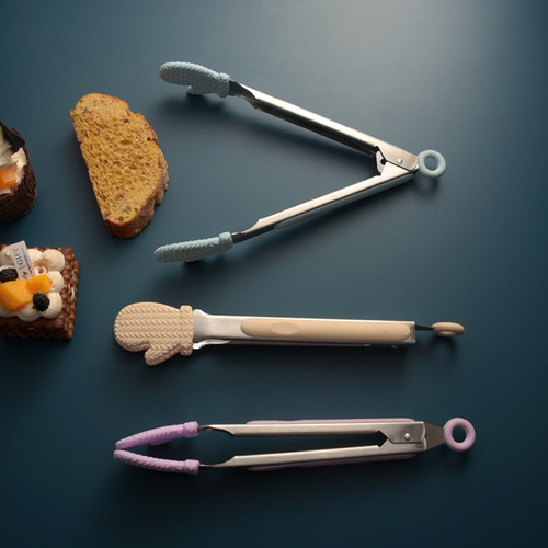 Kitchen food clips, barbecue, fried noodles, cute food clips, bread food clips, high temperature resistant, anti-scalding silicone clips