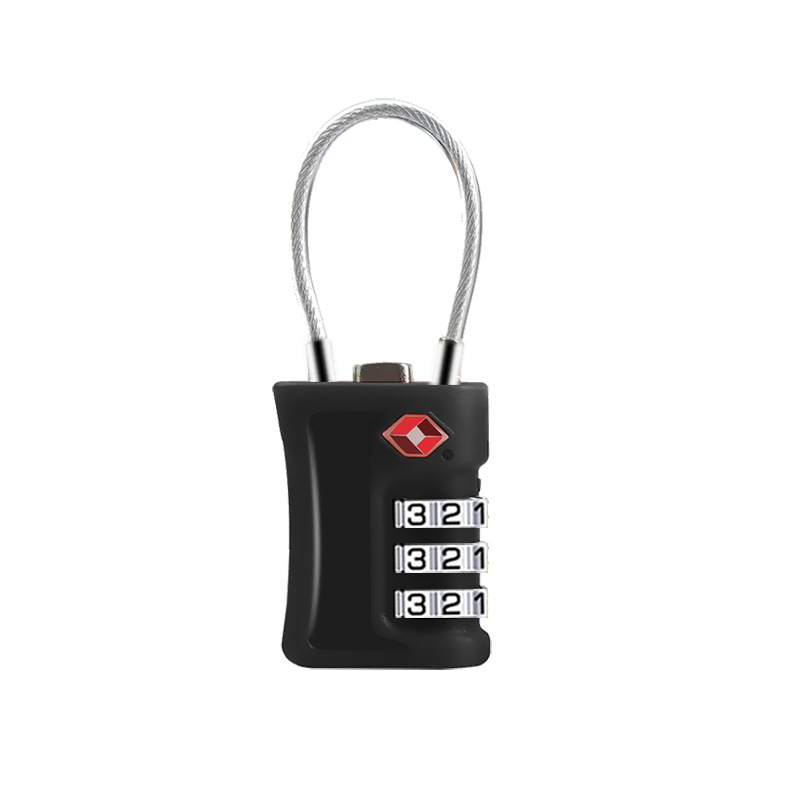 TSA password lock Customs lock Luggage lock Backpack Travel High-speed Railway European Airlines 3 password padlock 5