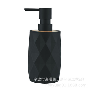 Cross-Border Bamboo and Wood Decorative Liquid Dispenser Kitchen Bathroom Countertop Soap Dispensing Bottle Plastic Hand Sanitizer Bottle