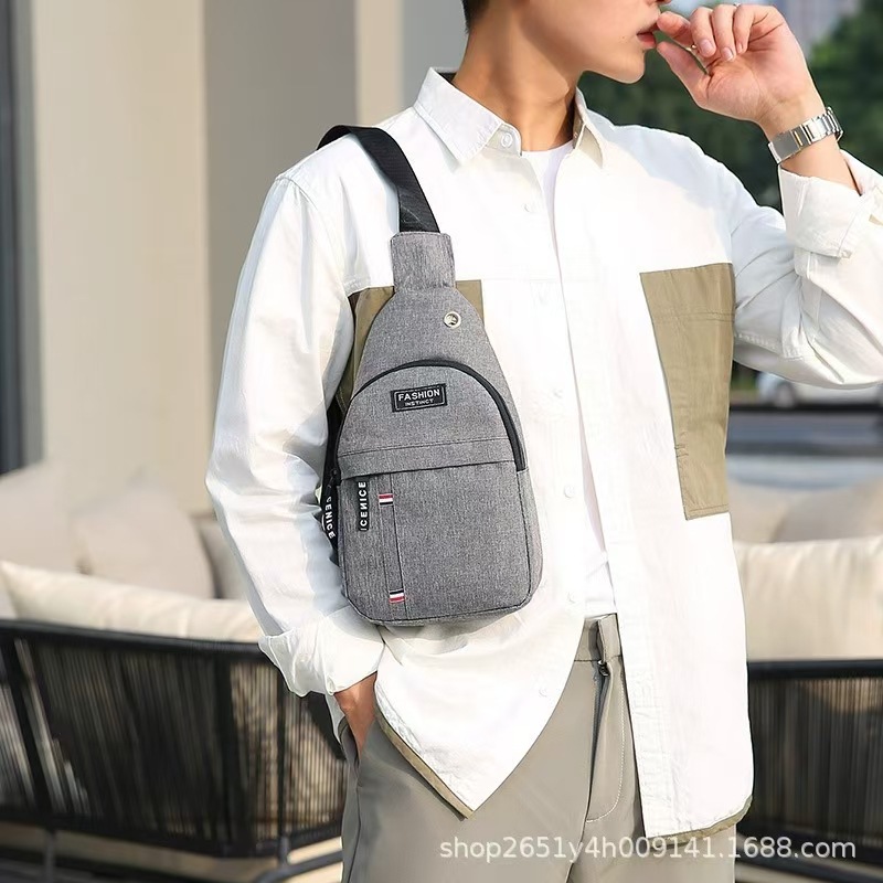 Bolso de Pecho de Tela Oxford para Hombre 2024, Bolso de Hombro Multifuncional Deportivo, Informal, para Exteriores, Bolso Cruzado, para Viajes de Negocios