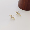 Silver needle, brand small earrings, silver 925 sample, internet celebrity