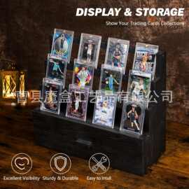 木制球星卡片架球星卡片支架桌面摆台式三层球星卡片展示架