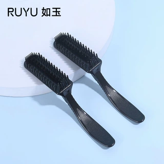 厂家批发理发店用黑色塑料染发梳 便携美发烫染工具挑染焗油梳子