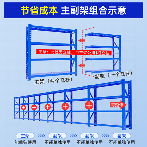 Inflammable lightweight storage racks warehouse multi-layer storage shelves storage room factory express goods rack home storage rack