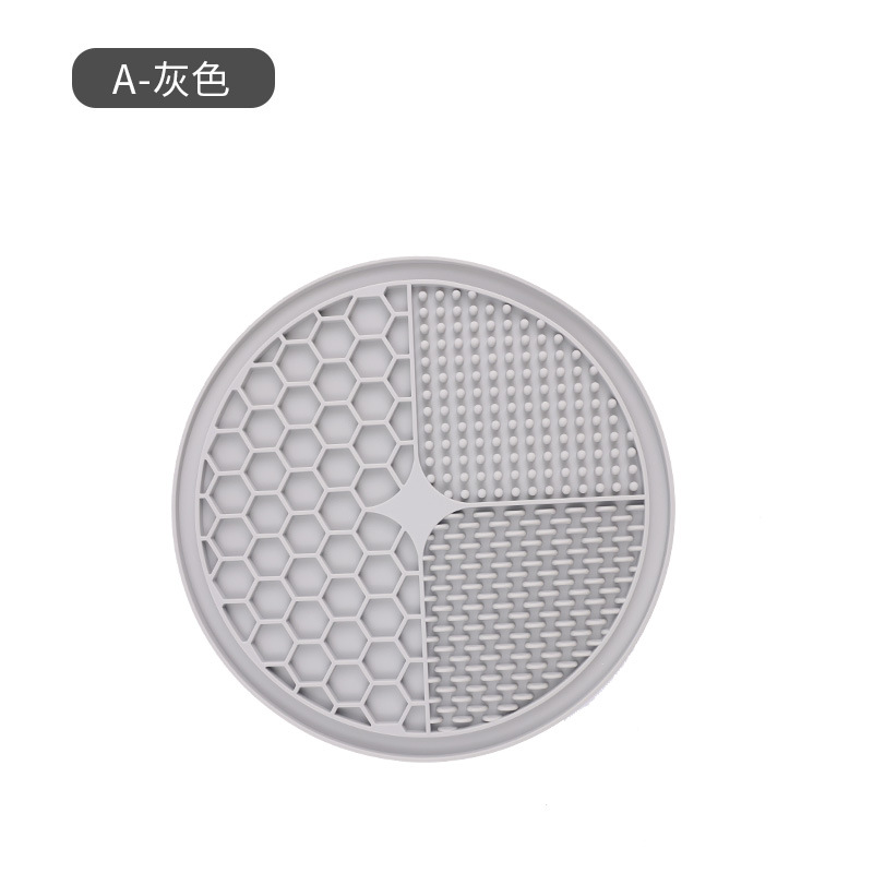 Productos para mascotas silicona perros almohadilla de goma de cama para perros comer tazón de comida lenta para perros comida de panal ventosa almohadilla de lamida