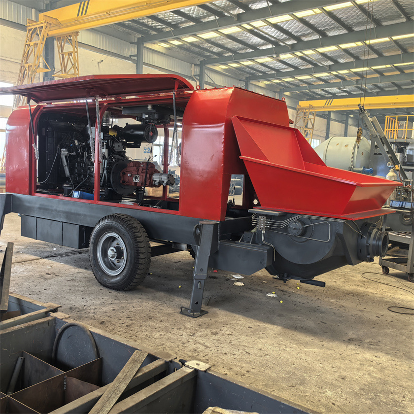 80混凝土输送泵 80柴油泵 柴油机地泵 80拖泵 混凝土托泵 小泵车