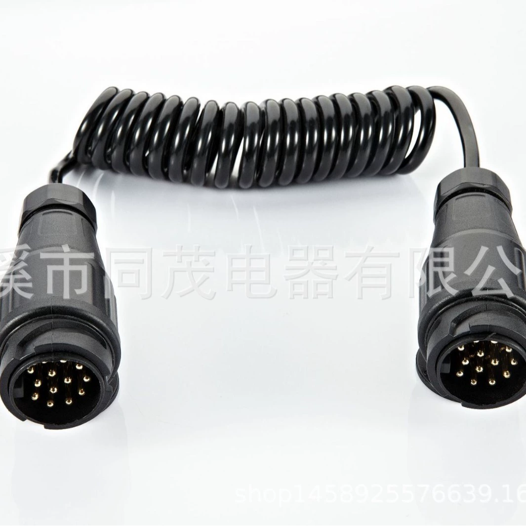 TM1105 13-жильный до 13-жильный удлинитель для автофургона, соединительный пружинный кабель для прицепа 3m огнестойкий спиральный кабель