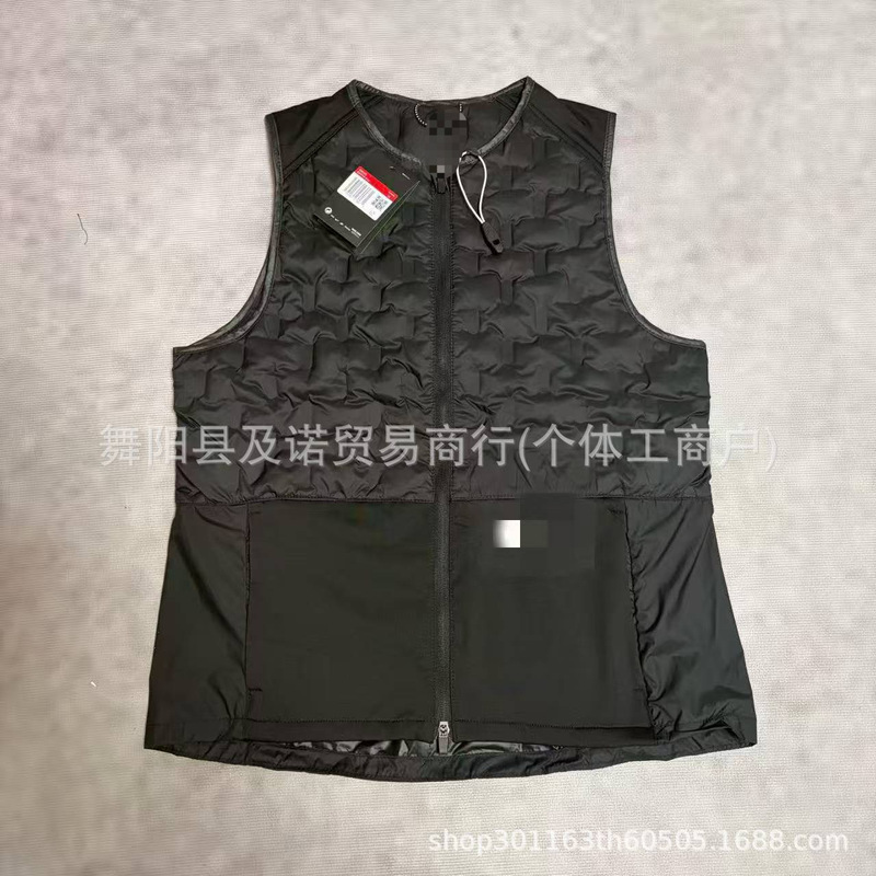 New autumn and winter training vest with whistle collar, down-filled vest, instructor equipment, sports casual jacket