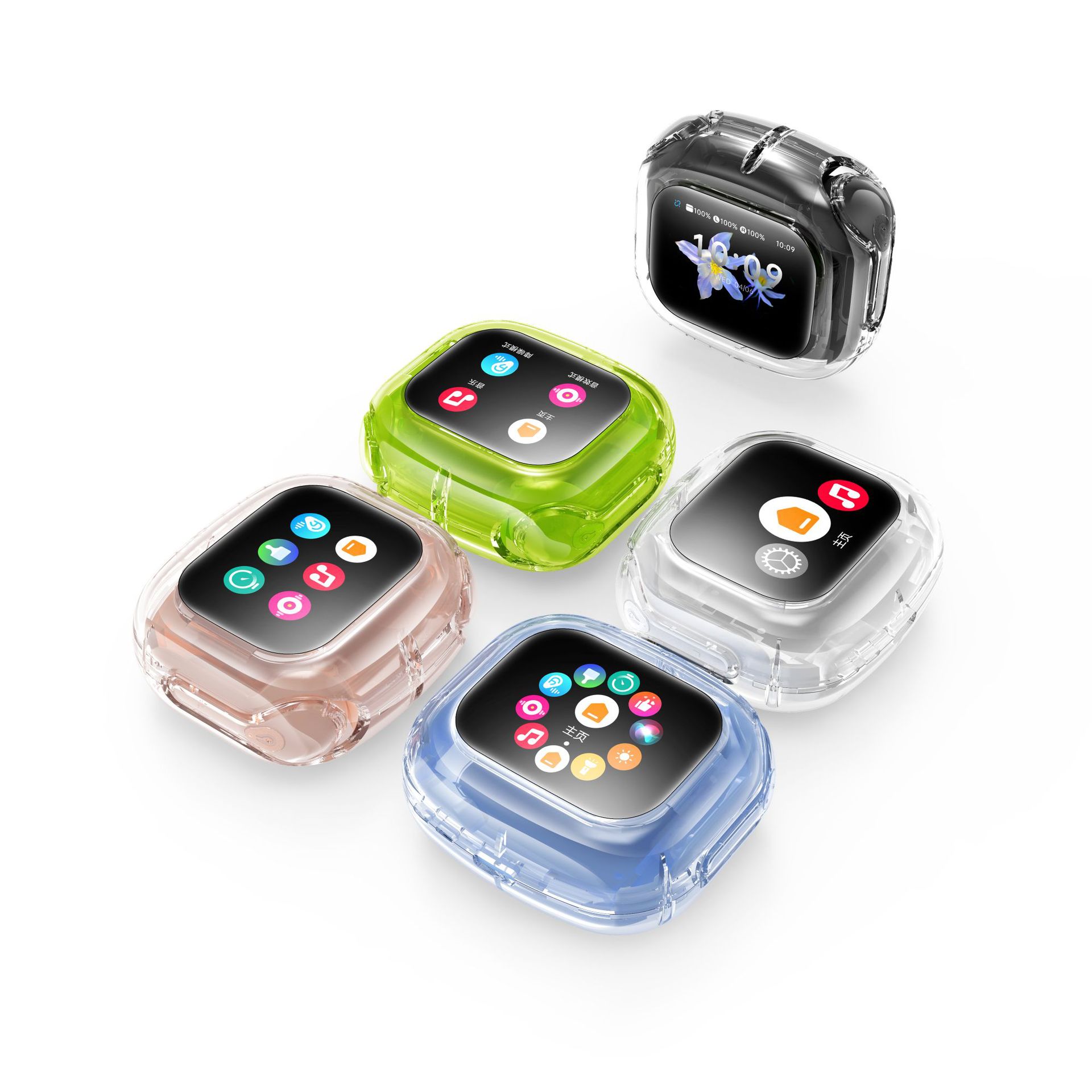 Wireless In-Ear Bluetooth Headphones with Color Screen, Touch Screen, Binaural Music, Noise Reduction, Bluetooth Calling, Student Gifts, Cross-Border