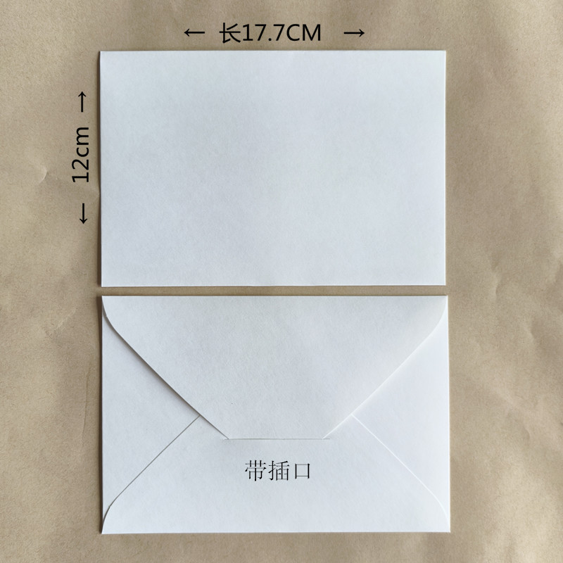 Tarjeta de felicitación de amor creativa con color blanco pequeño sobre tarjeta de mensaje mini sobre fabricante de regalos al por mayor