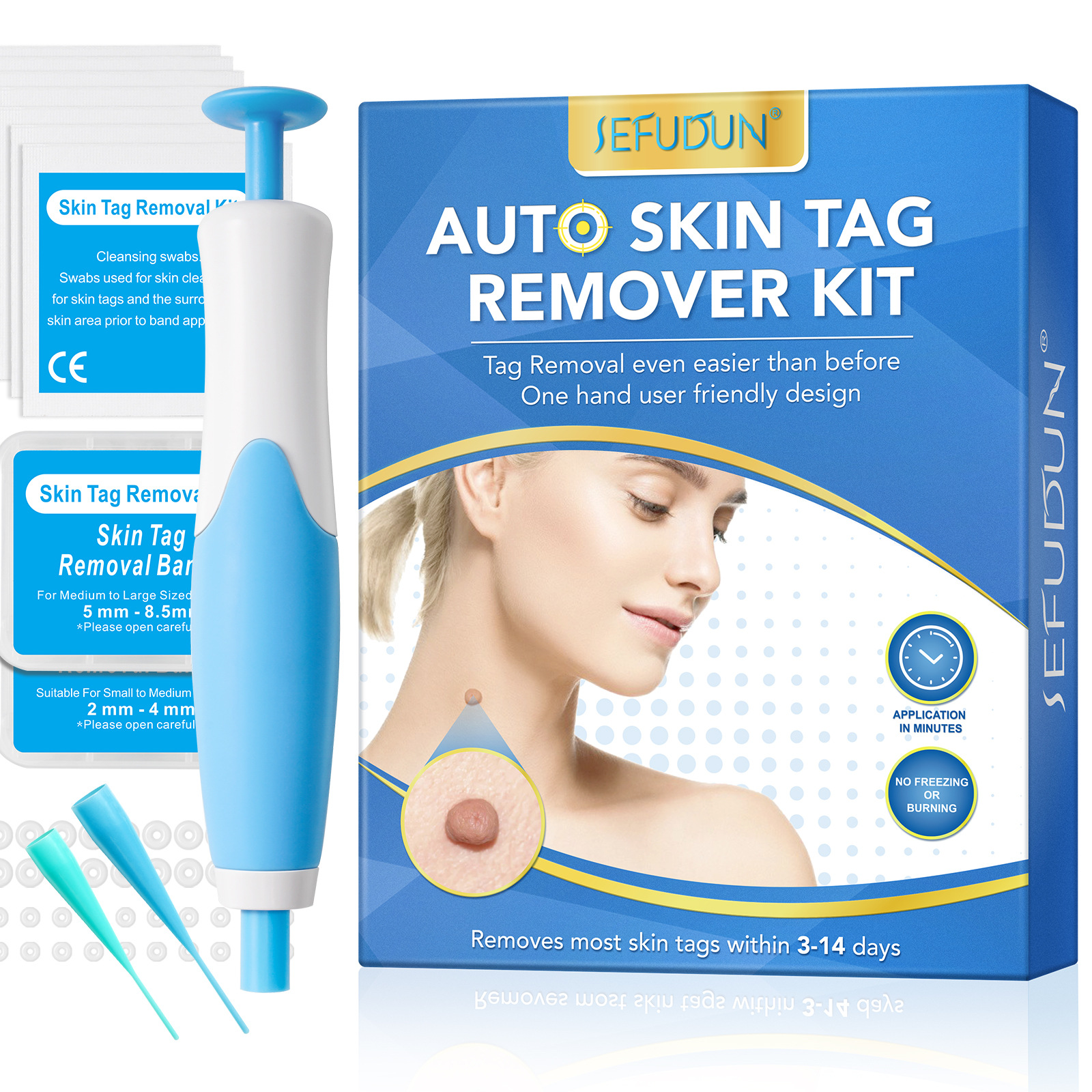 Cross-border SEFUDUN Simple Double Head Removal Pen Skin Tag Removal Kit