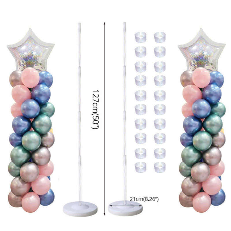 Happy Birthday Party Balloon Column Stand With Base and Pole