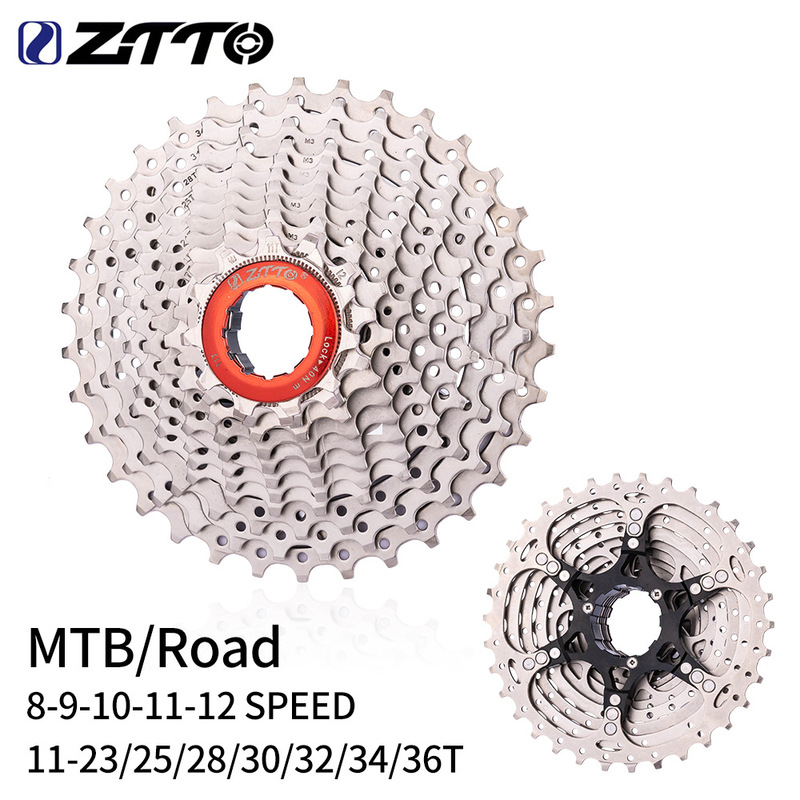 ZTTO road bike flywheel 8s 9 10 11 speed 23 25 28 30 32 34T cassette transmission gear