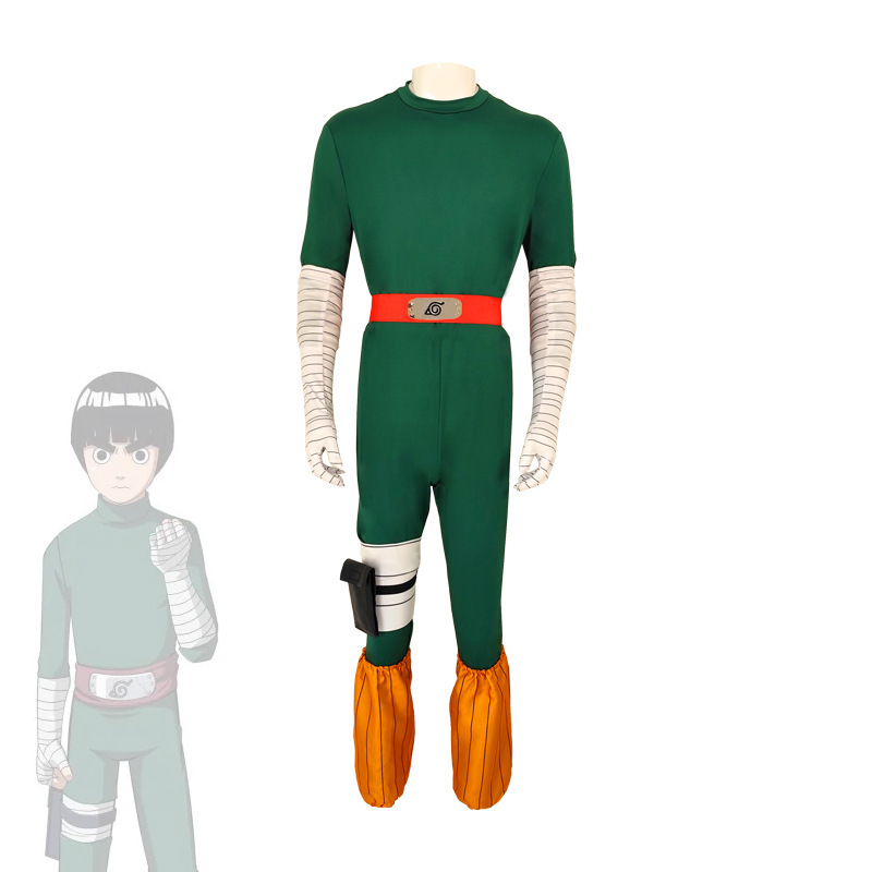 鑫漫阁万圣节李洛克cos服连体衣服动漫角色扮演cosplay忍者套装|undefined