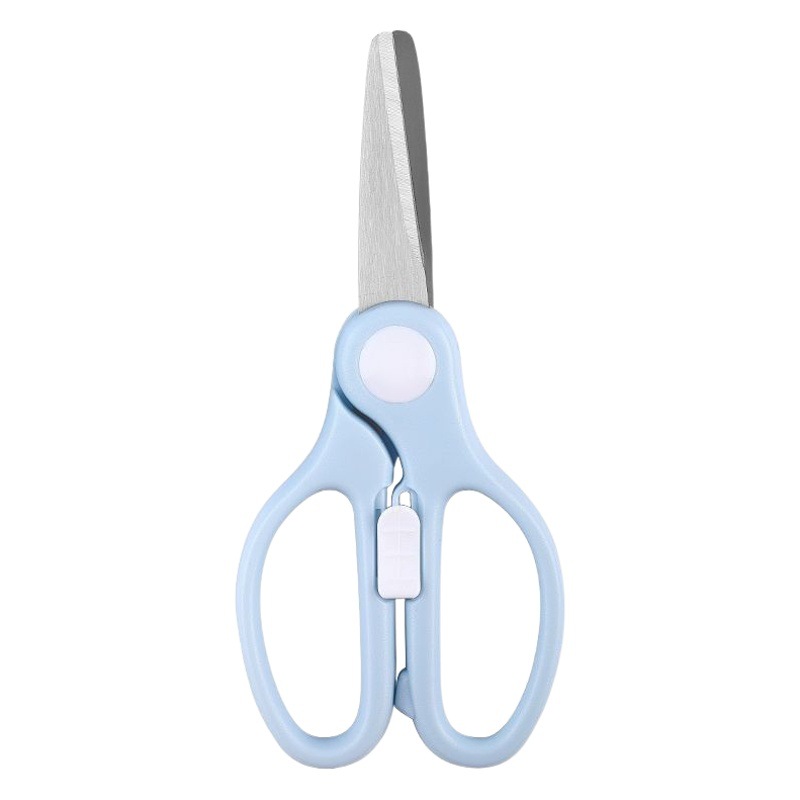 Supplementary food scissors baby stainless steel take-out food scissors baby portable vegetable scissors cut meat noodles kitchen scissors