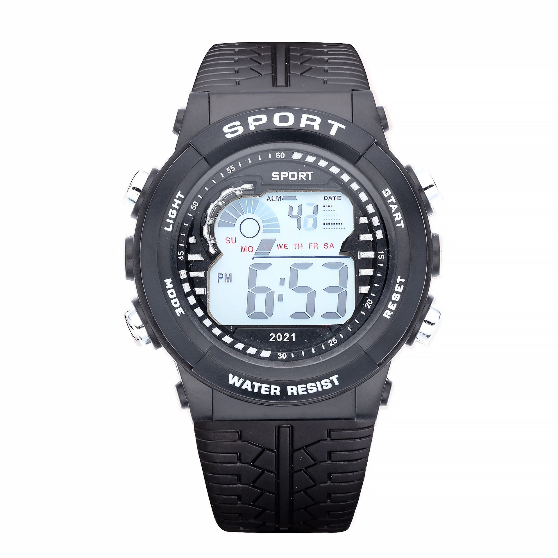 Tendencia de estudiantes de secundaria secundaria alarma reloj electrónico deportivo multifuncional para hombres y mujeres cronógrafo nocturna reloj electrónico en stock