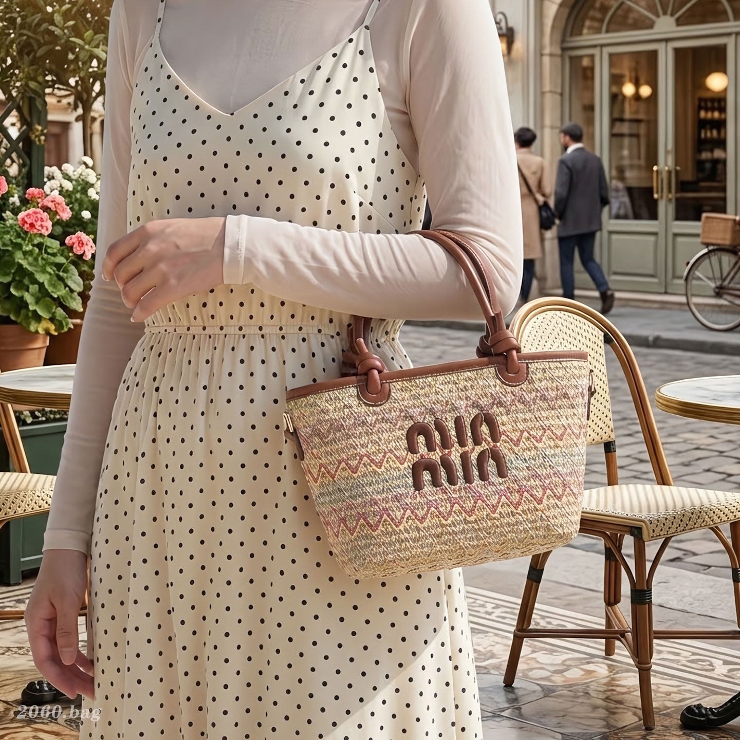 Bolsa de moda de verano de nuevo tejido portátil para mujeres 2026 balde de vacaciones bolsa de viaje bolsa de tela de paja casual mochila