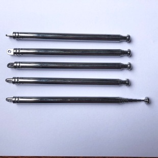 Telescopic Pull Rod Antenna 8112-8 Sections Milling Flat Joint. Gathering 130mm Unfold 733mm with Recorder Instrument