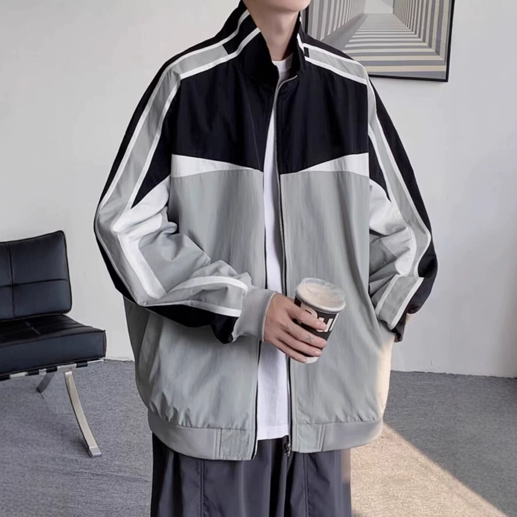 Autumn jacket, trend baseball uniform for leisure, for beloved, oversize