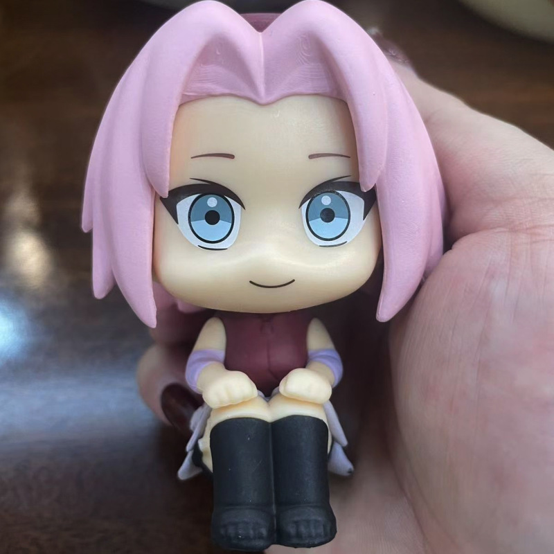座り姿勢 アイラ・サクラ フィギュア Qバージョン ナルト サスケ ナルト イタチ ナザオ ポンギ オーナメント おもちゃ|undefined