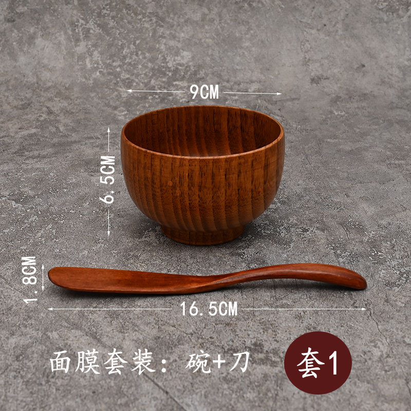 Cuchillo de mermelada de madera directo de fábrica Cuchillo de mantequilla chino Máscara de belleza Cuchillo espátula en stock Soporte al por mayor Letras