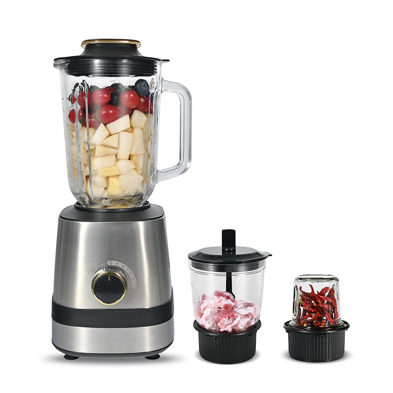 Mezcladora eléctrica 3 en 1 Mezcladora de jugo mayorista casera mezcladora rápida de gran capacidad molienda de carne picada