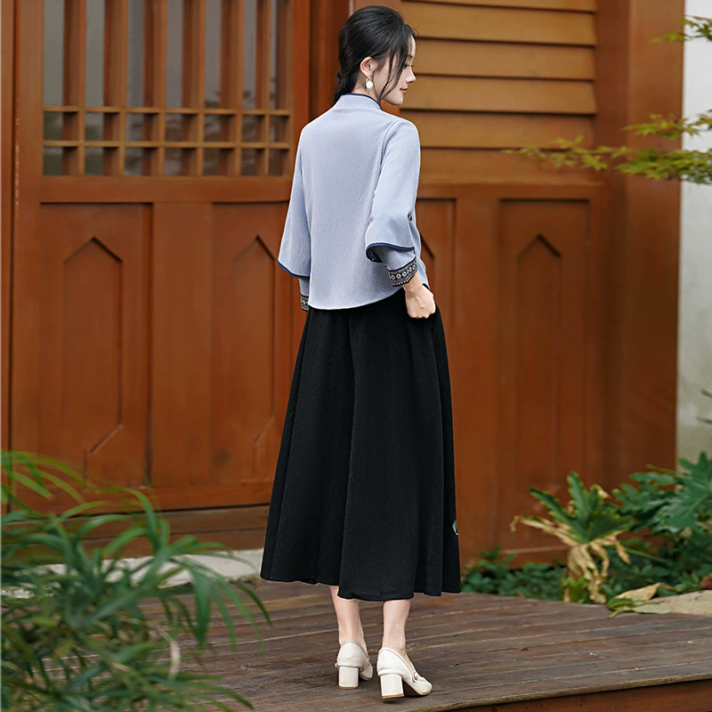 Ретро чонсам для учащихся начальной школы, Hanfu, комплект