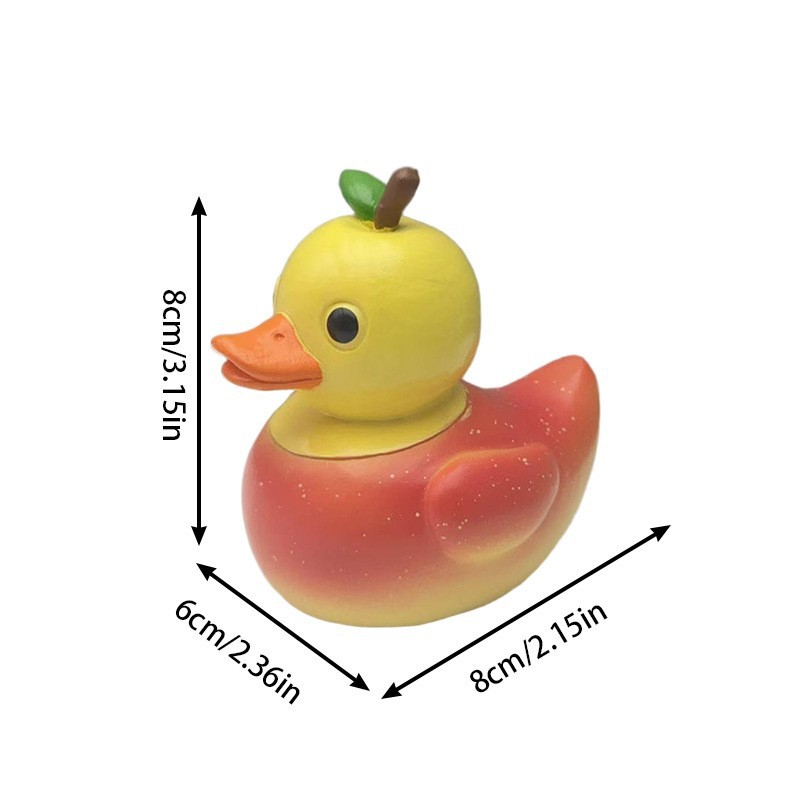 Nuevo producto transfronterizo, Pato Vegetal de Diseño Peculiar, Artesanía de Resina de Pato Vegetariano