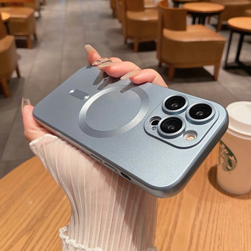Apple 17 磁気吸着式スマホケース マットシリコン 15promax 全面保護 iPhone16 保護ケース 14 新型|undefined