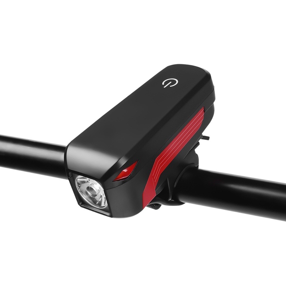 Nuevo 7599 luz de la bicicleta + cuerno de montaña de carga USB brillante luz del cuerno integrado equipo de equitación