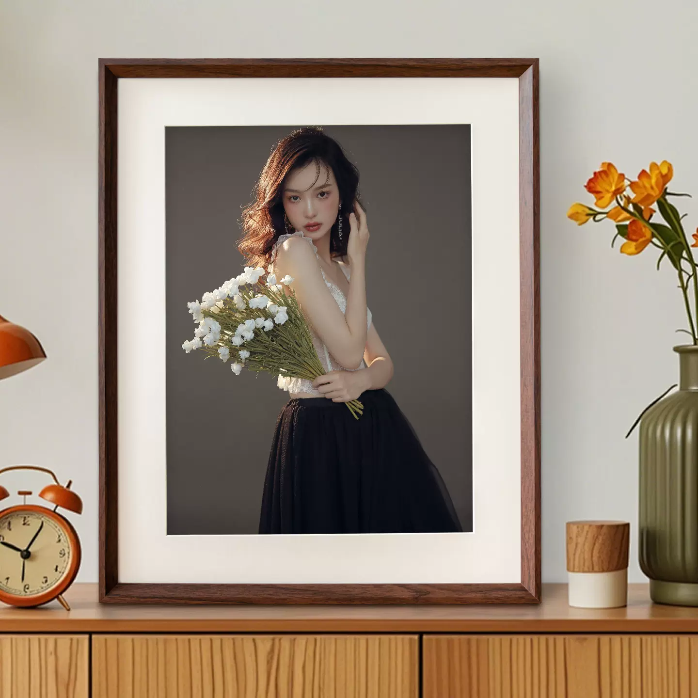 实木相框装饰画框大尺寸挂墙油画框6寸书法手工装裱商用框架批发