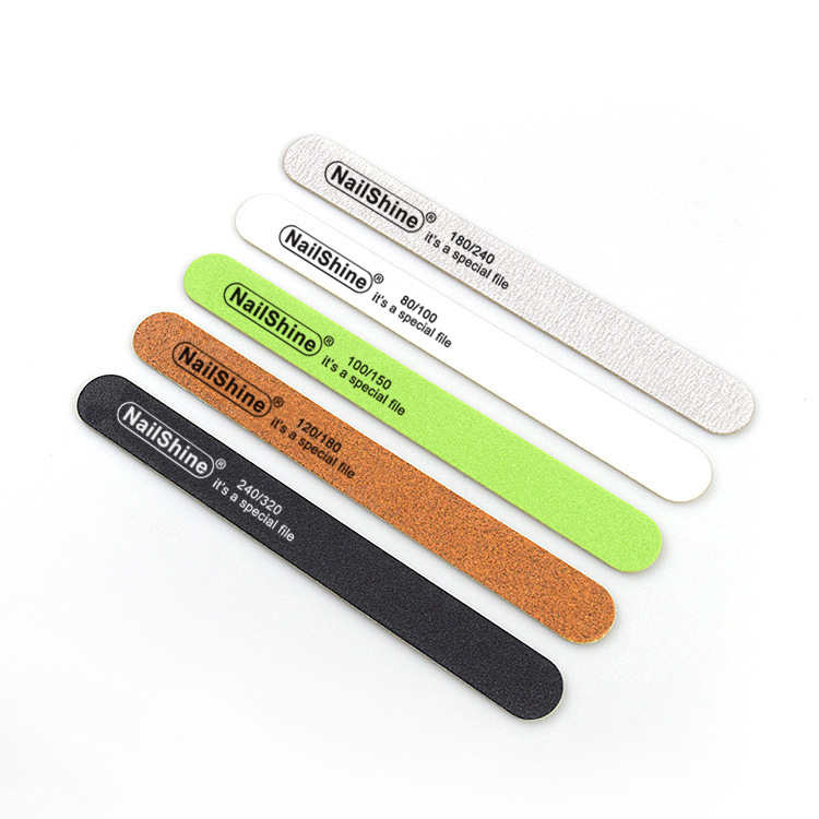Washable sand double-sided thin file white corundum manicure tool manicurist special polishing strip manicure sand strip