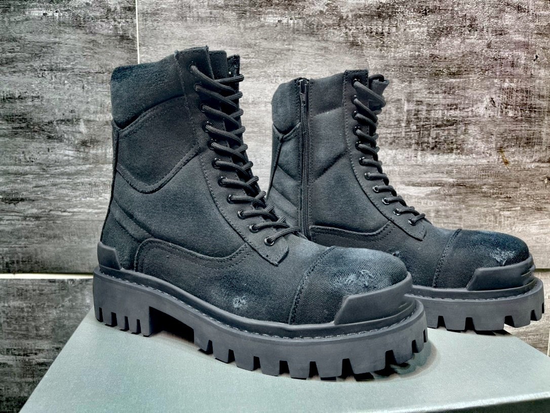 thumbnail for 2022 autumn and winter round head Middle barrel viscose shoes in stock big head men&#039;s first layer cowhide men&#039;s short boots Martin boots