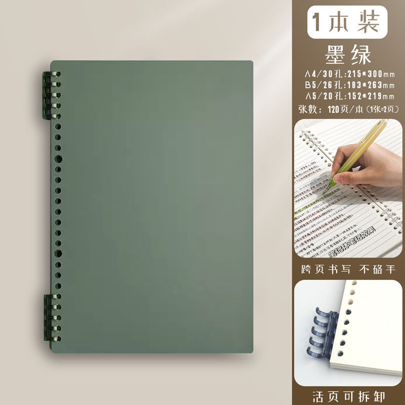 B5 horizontal line [dark green] thickened in total 160 pages